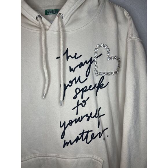 Skull House Designs x Kelclight The Way You Speak To Yourself Hoodie Sweatshirt - Picture 2 of 7